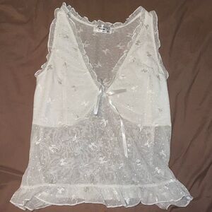 Electric Family White Lace Top